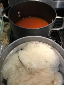 wool roving and yarn ready for dyeing